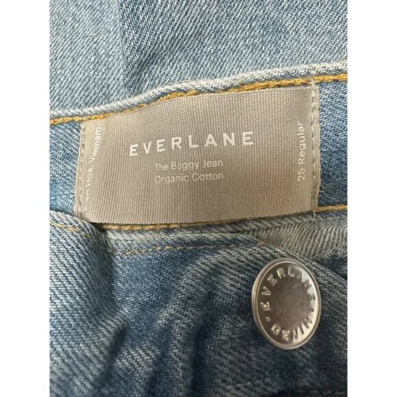 NWT Everlane Baggy Jeans Lightwash 25R Organic Cotton - Picture 5 of 6